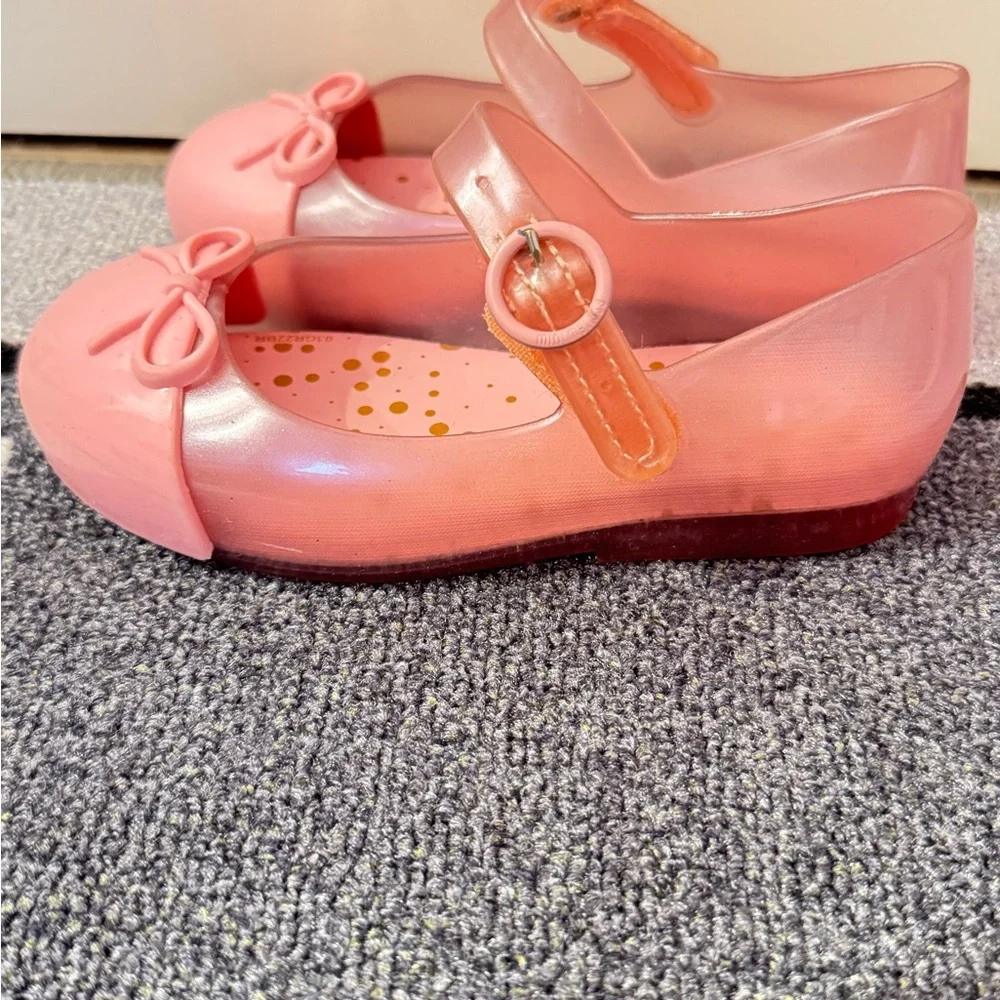 Mini Melissa Pink Mary Jane Shoes for Toddler size 9 - Picture 5 of 7